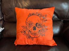 Load image into Gallery viewer, Skull Halloween Pillow Cover
